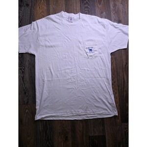 Vintage Camel Genuine Taste Pocket T-Shirt XL White Joe Camel 90s Delta USA Made